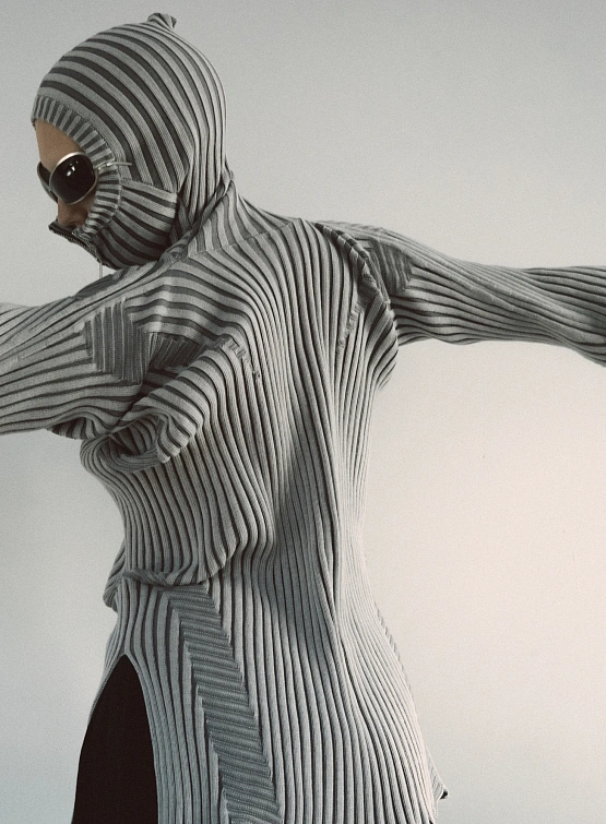 Кардиган LUEDER Healer Knit Zip Jacket Silver Grey