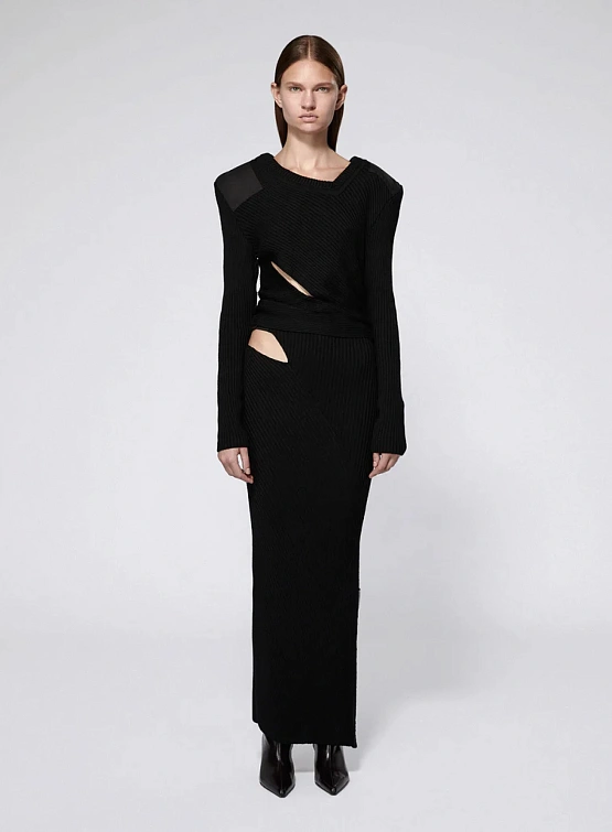 Женская юбка SRVC Marshal Knit Skirt Black