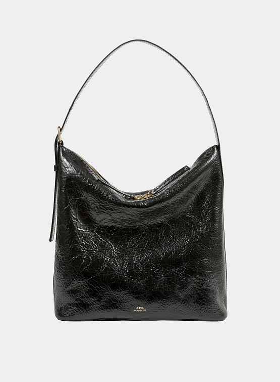 Сумка A.P.C. Vera Crinkled Leather Noir