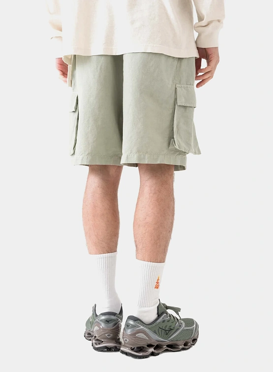 Шорты MAHARISHI 6082 Hemp Cargo Asym Track Sage