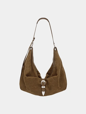 Сумка MARGESHERWOOD Belted Hobo Nubuck Chestnut