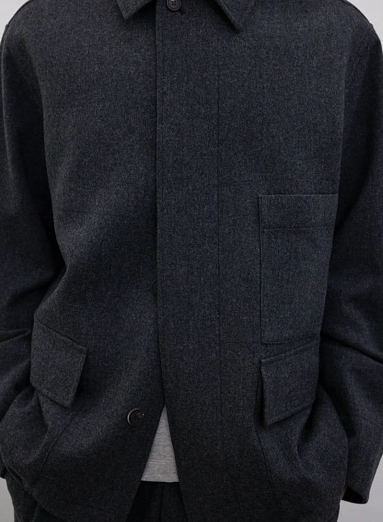 Полупальто LE17SEPTEMBRE Wool Field Gray