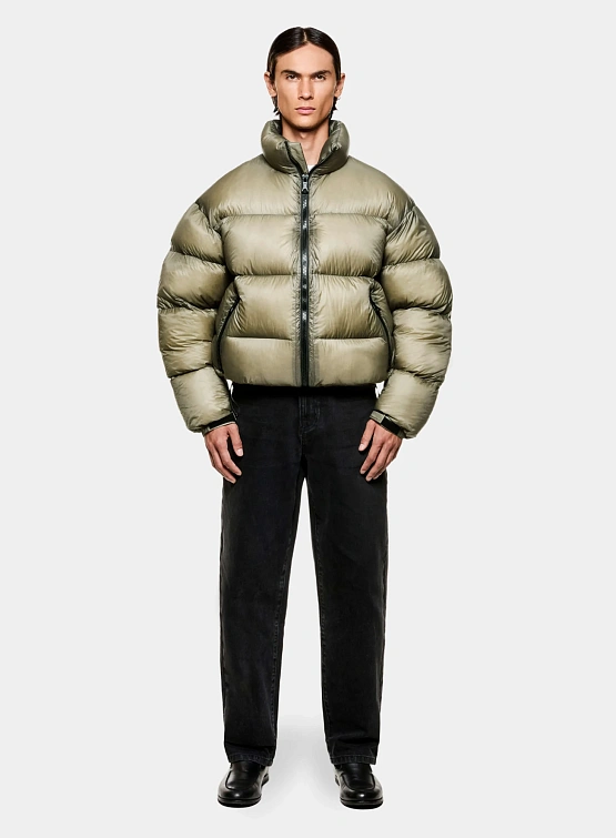 Пуховик MKI MIYUKI ZOKU Translucent Funnel Neck Bubble Sage