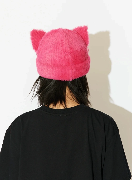 Шапка Charles Jeffrey Loverboy Fluffy Chunky Ears Pink