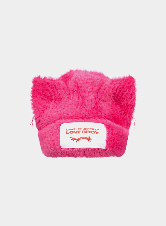 Шапка Charles Jeffrey Loverboy Fluffy Chunky Ears Pink