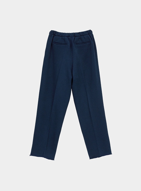 Брюки Recto Logo-Embroidered Wide Pants Ink Navy
