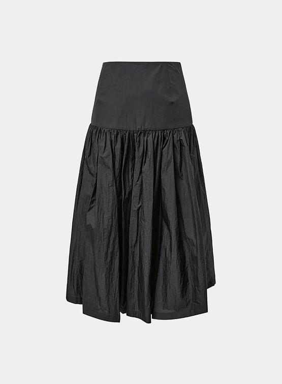 Женские брюки AMOMENTO Shirring Culotte Black