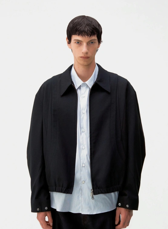 Куртка COOR Wool Blouson Black