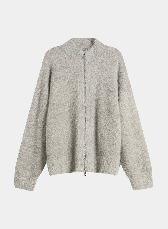 Кардиган MKI MIYUKI ZOKU Faux Alpaca Knit Track Melange Grey