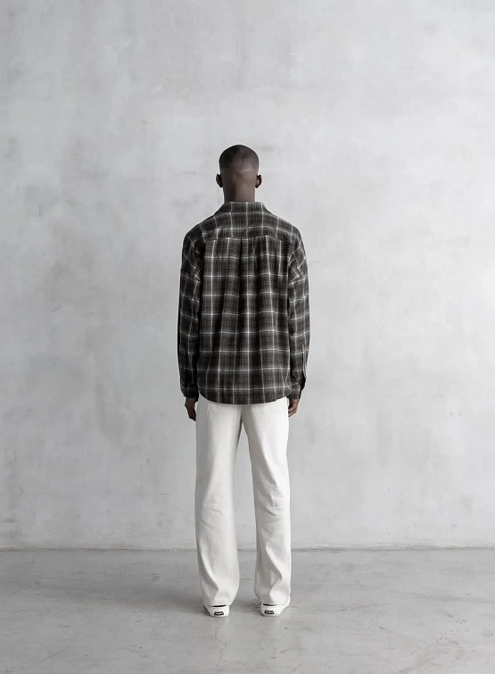 Рубашка Stampd Oversized Plaid Buttondown Brown