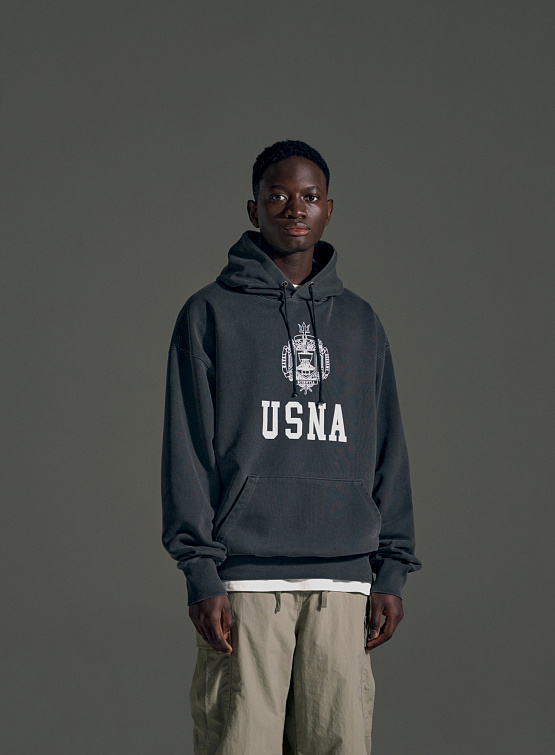 Худи Uniform Bridge Usna Hoodie Pigment Charcoal