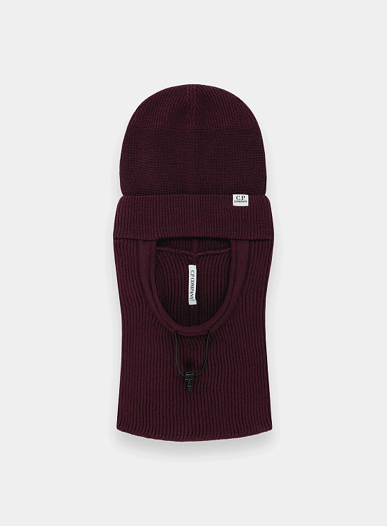Балаклава C.P. Company Re-Wool Beanie Potent Purple