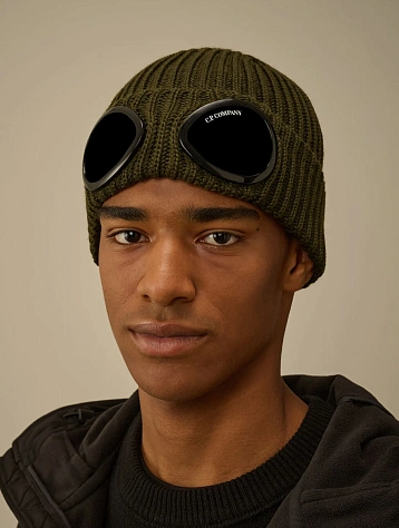 Шапка C.P. Company Extrafine Merino Wool Goggle Ivy Green