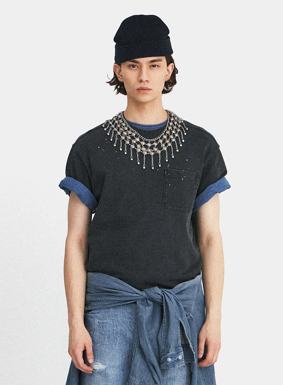 Футболка EASTLOGUE Naval Embroidery Washed Black