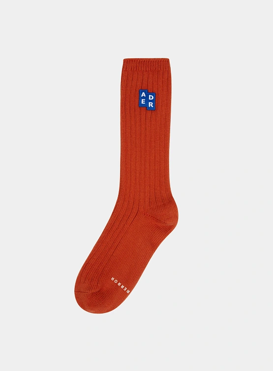 Носки ADERERROR Sig; BL Tag Socks 01 Orange