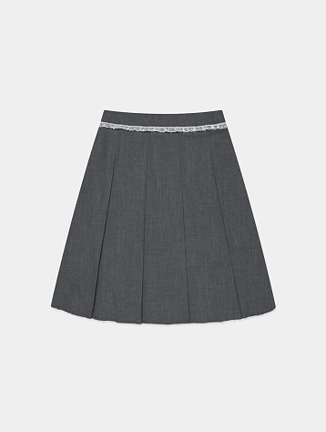 Женская юбка LMC WM Lace Pleats Midi Skirt Charcoal
