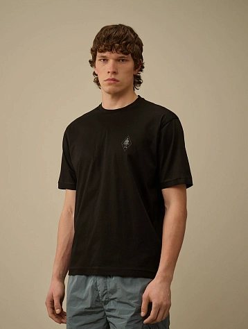 Футболка C.P. Company No Gravity Jersey Logo Black