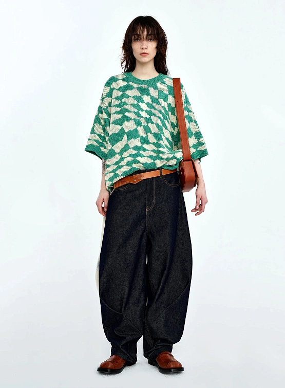 Ремень ADERERROR Brown Fluik Label Belt Brown