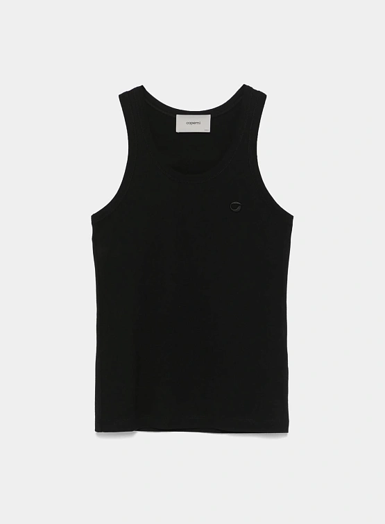 Женская майка Coperni Lightweight Logo Tank Black