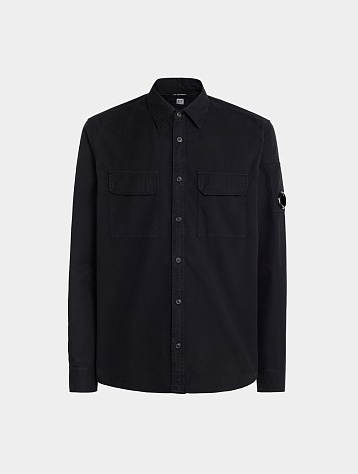 Рубашка C.P. Company Gabardine Buttoned Black