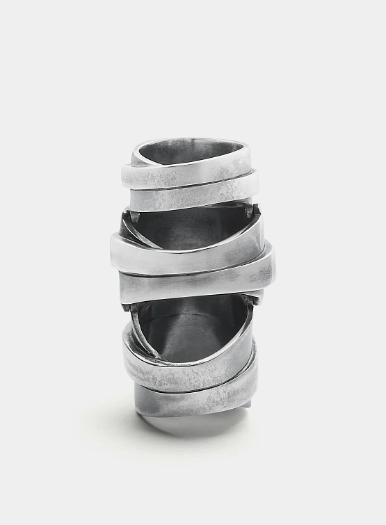 Кольцо MM6 Maison Margiela Polished Palladio