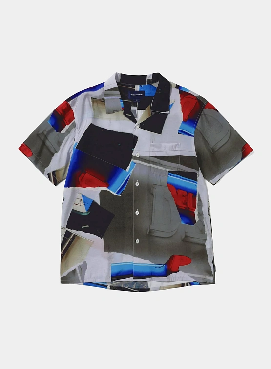 Рубашка thisisneverthat Torn Rayon S/S Shirt Multi