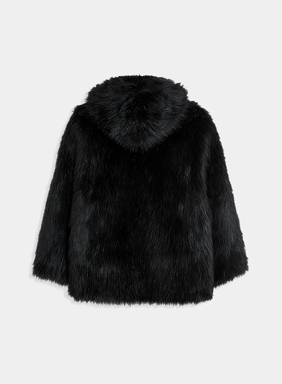Женская шуба OPEN YY Reversible Faux Fur Black