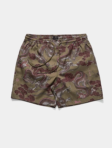 Плавки MAHARISHI 1549 Dragon Swim Shorts Olive