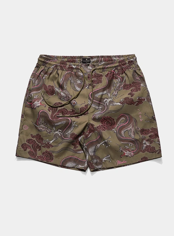 Плавки MAHARISHI 1549 Dragon Swim Shorts Olive