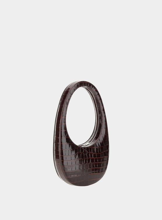 Сумка Coperni Croco Swipe Bag Brown