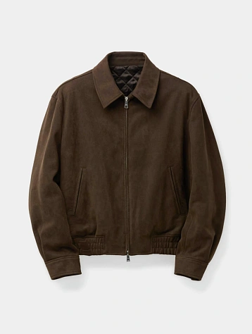 Куртка COOR Quilted Eco-Suede Swing Top Dark Brown