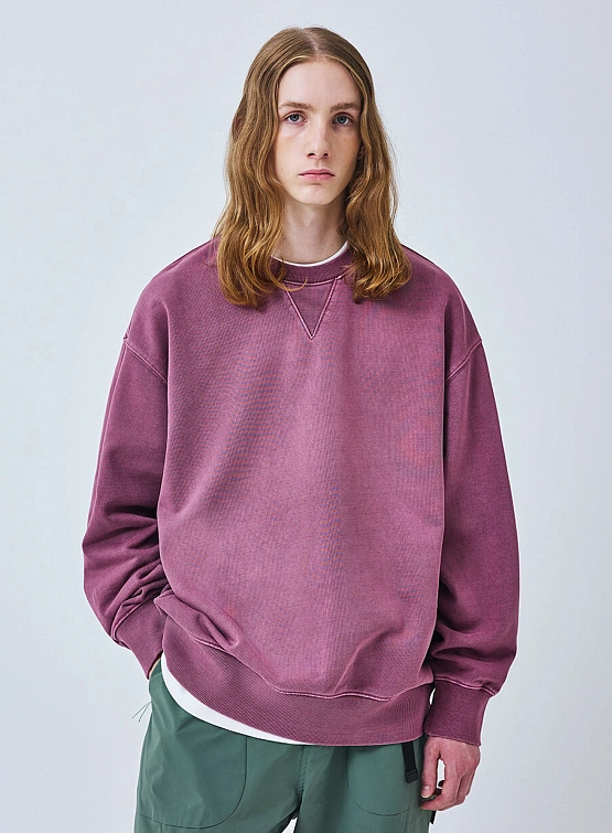 Свитшот Uniform Bridge Basic Dyeing Sweatshirt Pigment Red