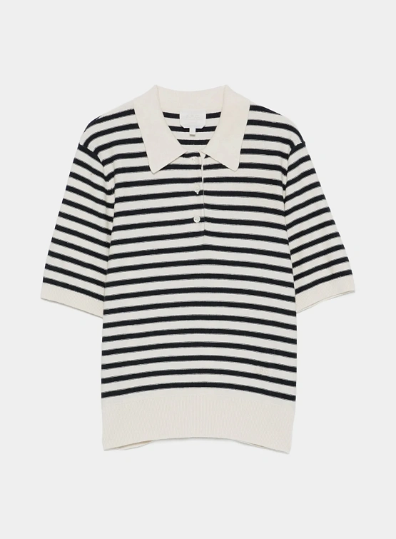 Женское поло A.P.C. Ruby Striped Dark Navy