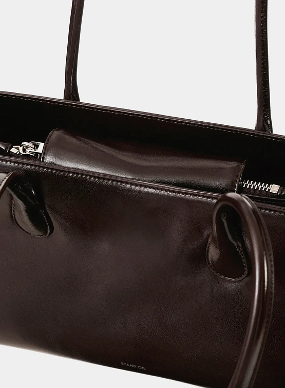 Женская сумка STAND OIL Square Low Marron