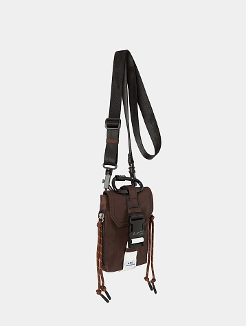 Сумка A.P.C. Crossbody Pouch Trek Brown
