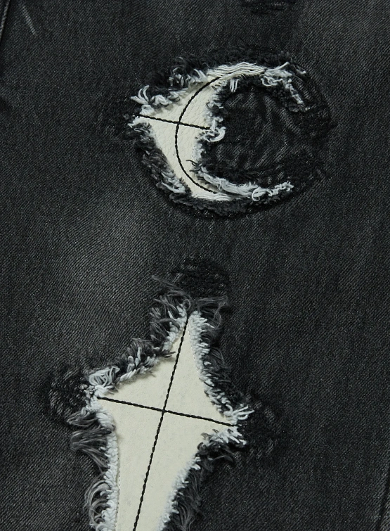 Джинсы Thug Club TC Bone Leather Black