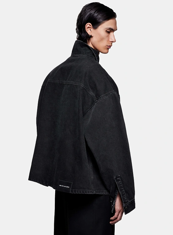 Джинсовая куртка MKI MIYUKI ZOKU Denim Box Washed Black