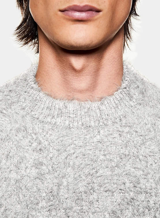 Свитер MKI MIYUKI ZOKU Faux Alpaca Knit Melange Grey