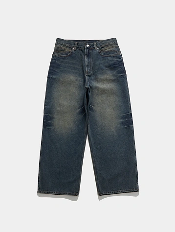 Джинсы UNAFFECTED Wide Denim Blue Beige