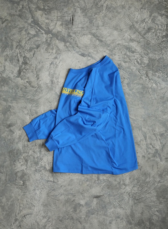 Лонгслив Martine Rose Oversized L/s T-Shirt Blue