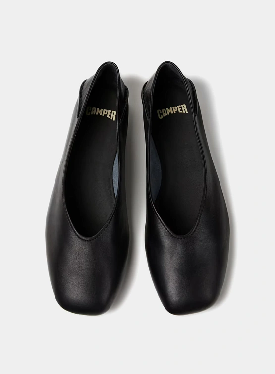 Женские балетки Camper Casi Myra Leather Pumps Black