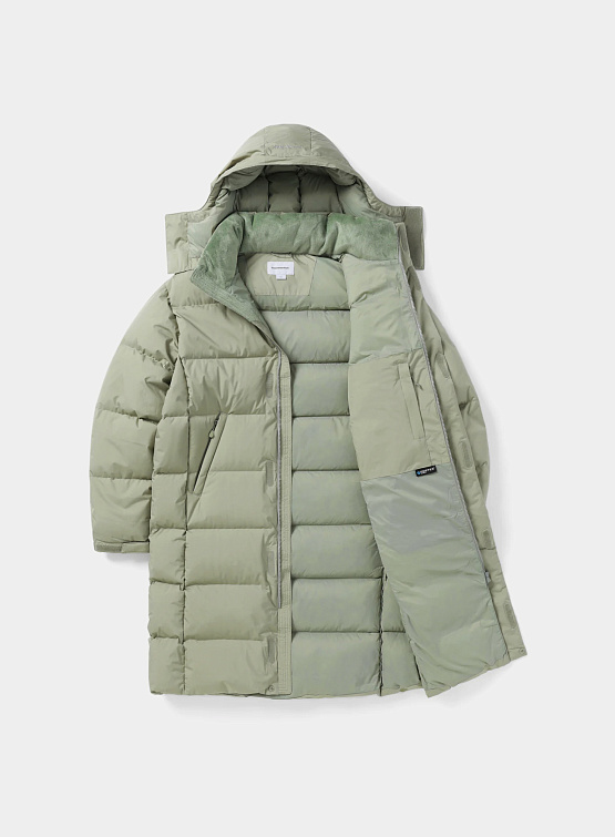 Парка thisisneverthat T Long Down Parka Sage