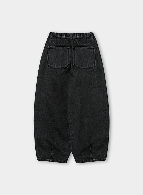 Джинсы ANGLAN Tin Denim Balloon Pants Black Denim