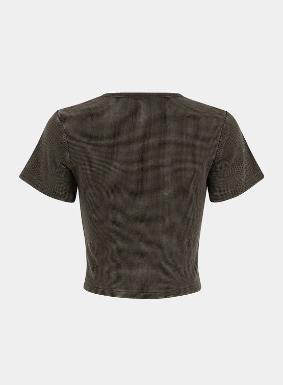 Женская футболка entire studios Micro Waffle Brunette