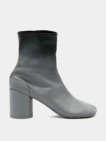 Женские ботильоны MM6 Maison Margiela Block-Heel Grey