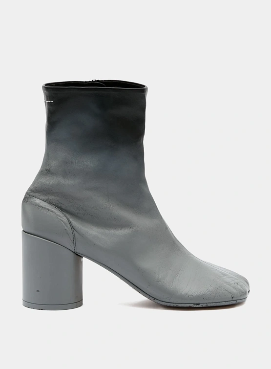 Женские ботильоны MM6 Maison Margiela Block-Heel Grey