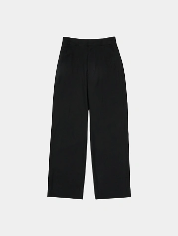 Брюки AMOMENTO Back Banding Straight Pants Black