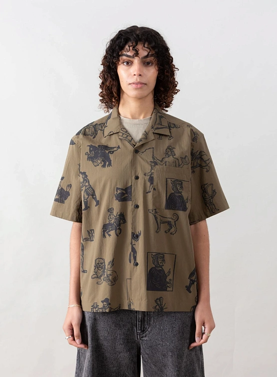 Рубашка Heresy Woodcut Green