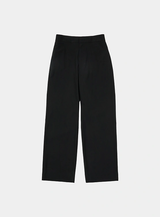 Брюки AMOMENTO Back Banding Straight Pants Black