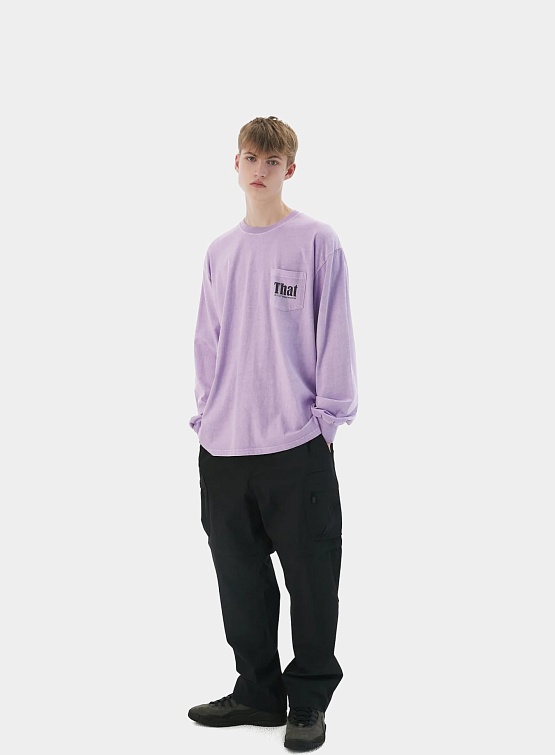 Лонгслив thisisneverthat That Pocket L/S Tee Lavender